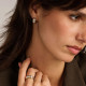 TI SENTO 78085TZ mindjuše polu alke Contrast Tricolor Circonia Premium 925 Sterling Silver Three Tone Elegance 14mm