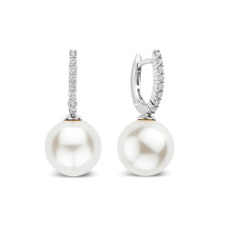 TI SENTO 78091PW mindjuše alke Icon Pearl Premium 925 Sterling Silver 26mm