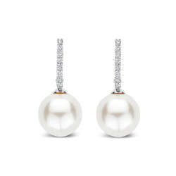 TI SENTO 78091PW mindjuše alke Icon Pearl Premium 925 Sterling Silver 26mm