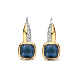 TI SENTO 78118DB mindjuše Deep Blue Gold Plated Premium 925 Sterling Silver 19mm