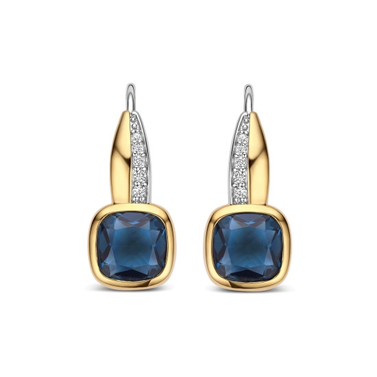 TI SENTO 78118DB mindjuše Deep Blue Gold Plated Premium 925 Sterling Silver 19mm