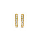 TI SENTO 7811ZY mindjuše alke Tennis Huggies Zirconia White 925 Sterling Silver Yellow Gold Plated 12mm