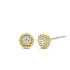 TI SENTO 7934ZY mindjuše Zirconia White Minimalist Sterling Silver 925 Yellow Gold Plated Bestseller
