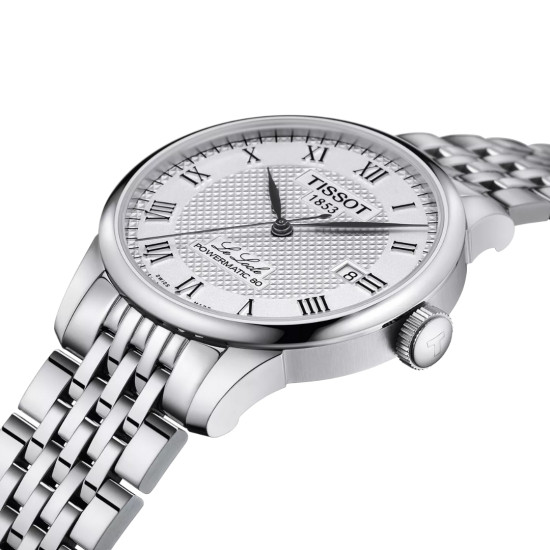 TISSOT T0064071103300 Le Locle 39mm POWERMATIC 80 white dial