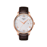 TISSOT T0636103603800 Tradition 42mm roze gold white dial