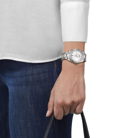 TISSOT T1019101111600 PR 100 Sport Chic 36mm mother of pearl dial Diamond 10ATM