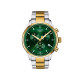 TISSOT T1166172209100 Chrono XL Classic 45mm two tone green dial 10ATM