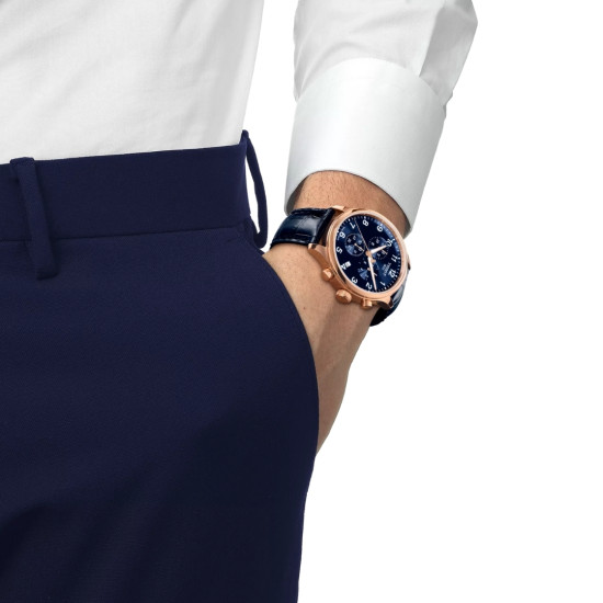 TISSOT T1166173604200 Chrono XL Classic 45mm deep blue dial 10ATM