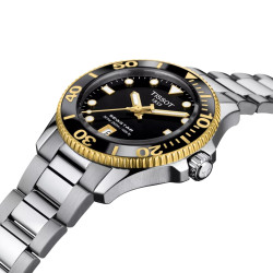 TISSOT T1202102105100 Seastar 1000 36mm black dial 30ATM