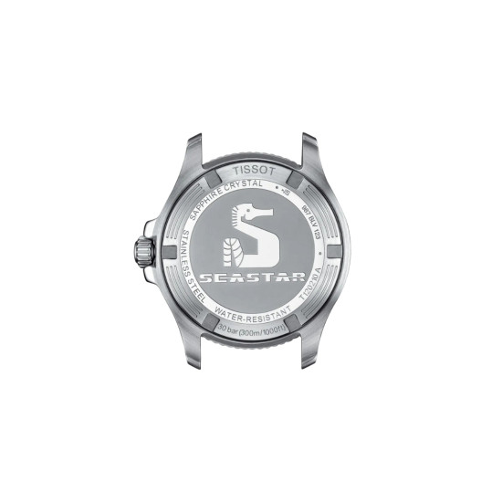 TISSOT T1202102205100 Seastar 1000 36mm two tone black dial 30ATM