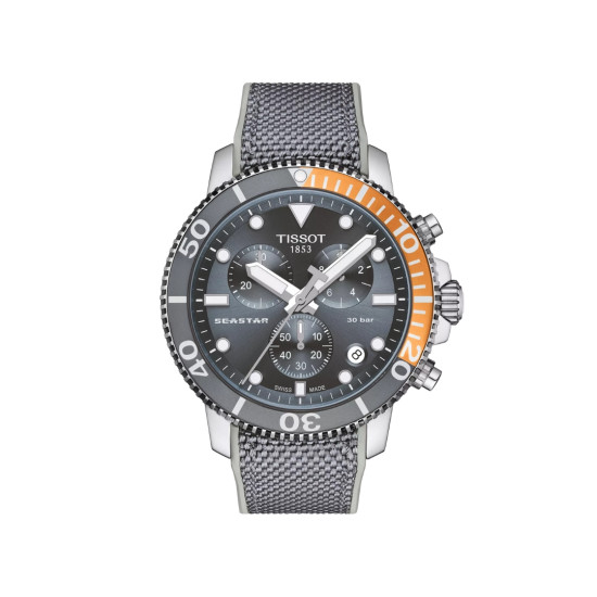 TISSOT T1204171708101 Seastar 1000 45mm Chronograph gray dial 30ATM