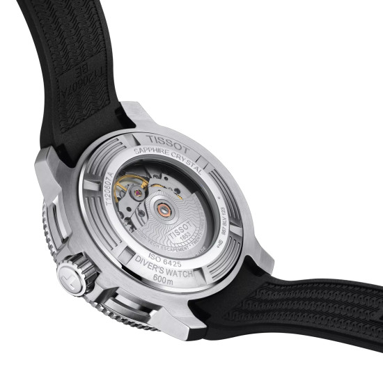 TISSOT T1206071744100 Seastar 2000 46mm POWERMATIC 80 black dial 60ATM