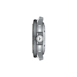TISSOT T1206071744101 Seastar 2000 46mm POWERMATIC 80 two tone black dial 60ATM