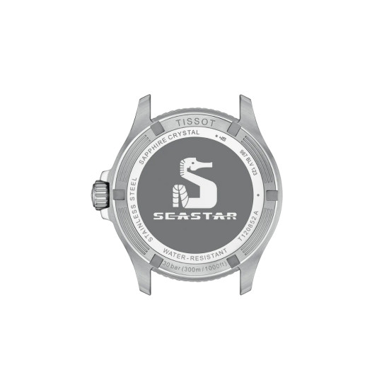 TISSOT T1208521105100 Seastar 1000 GMT 40mm black and green 30ATM