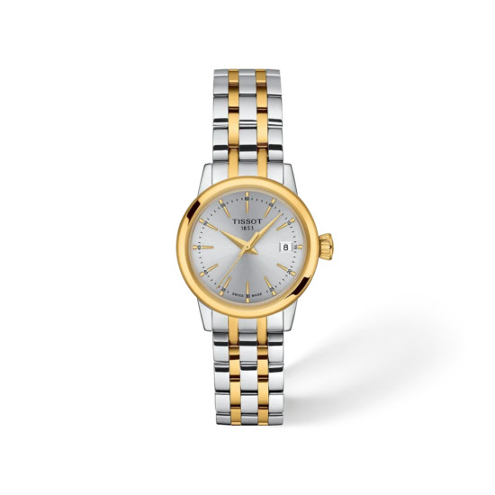 TISSOT T1292102203100 Classic Dream Two Tone Silver Dial 5ATM