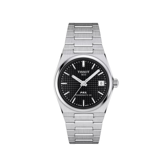 TISSOT T1372071105100 PRX 35mm POWERMATIC 80 black dial 10ATM