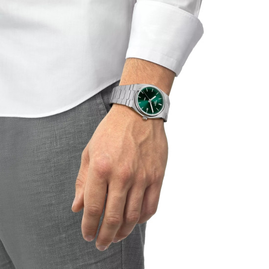 TISSOT T1374101109100 PRX 40mm green dial 10ATM