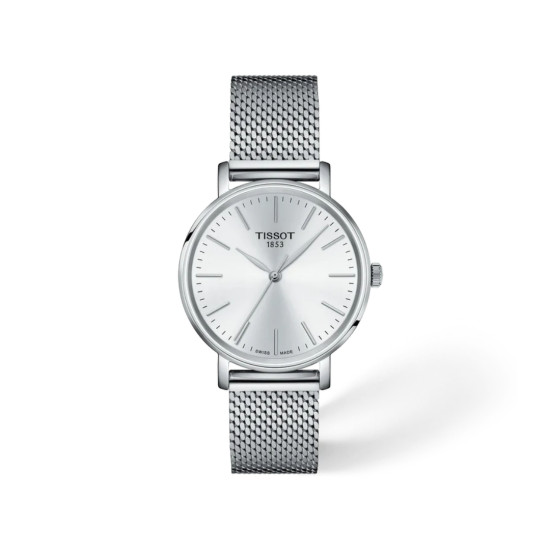 TISSOT T1432101101100 Everytime 34mm Silver Sunray Dial 5ATM