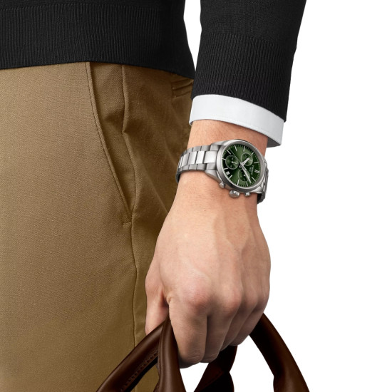 TISSOT T1504171109100 PR 100 40mm Green dial 10ATM