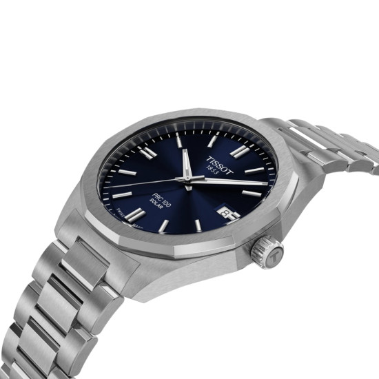 TISSOT T1514221104100 PRC 100 Solar 39mm Dark Blue dial 10ATM