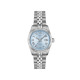 TISSOT T1562081135300 Ballade 30mm silver tone Guilloché Ice Blue Dial AUTOMATIC CHRONOMETER 10ATM