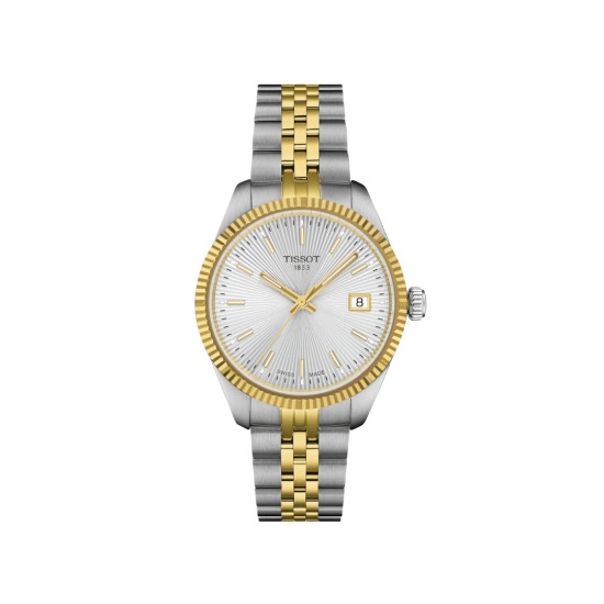 TISSOT T1562102203100 Ballade 34mm two tone Guilloché dial 10ATM