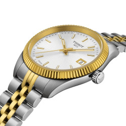TISSOT T1562102203100 Ballade 34mm two tone Guilloché dial 10ATM