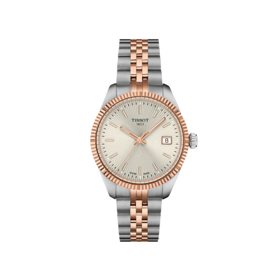 TISSOT T1562102203101 Ballade 34mm two tone Guilloché dial 10ATM