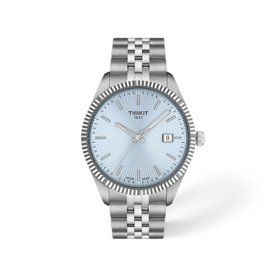 TISSOT T1564101135100 Ballade 40mm Guilloché Ice Blue dial 10ATM