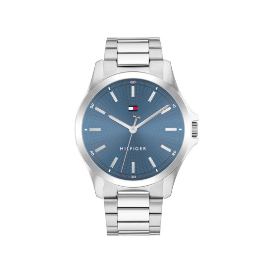 Tommy Hilfiger 1710670 muški sat Bruce Pure Classic Silver Tone Stainless Steel Light Blue Dial 42mm