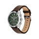Tommy Hilfiger 1710719 muški sat Hudson Chronograph kožni kaiš Brown Deep Green Dial 40mm