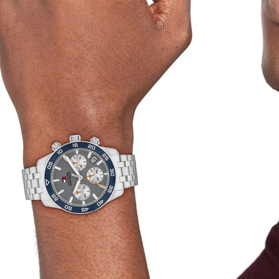Tommy Hilfiger 1710744 muški sat TH85 American Gray Sport Chronograph Nardo Gray Dial 41mm