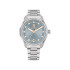 Tommy Hilfiger 1782795 ženski sat TH85 CRYSTALS Classic Line Silver Tone Stainless Steel Small Cubic Zirconia Dusty Blue Dial Rose Gold Detail 36mm