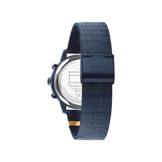 Tommy Hilfiger 1782809 ženski sat Multifunction Midnight Blue Tone Stainless Steel Mesh Band Gold Detail 34mm