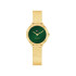Tommy Hilfiger 1782812 ženski sat Demi Gold Tone Stainless Steel Elegant Extra Small Mesh Bracelet Emerald Green Dial 26mm