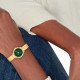 Tommy Hilfiger 1782812 ženski sat Demi Gold Tone Stainless Steel Elegant Extra Small Mesh Bracelet Emerald Green Dial 26mm