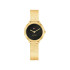 Tommy Hilfiger 1782813 ženski sat Demi Gold Tone Stainless Steel Elegant Extra Small Mesh Bracelet Black Dial 26mm
