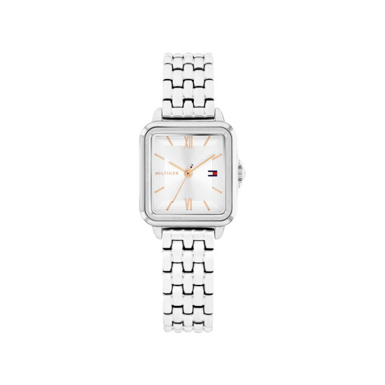 Tommy Hilfiger 1782830 ženski sat MIA pravougaono kućište Silver Tone Stainless Steel Rose Gold Detail 24mm