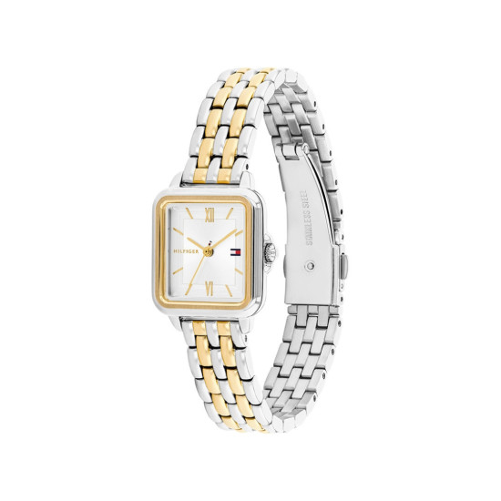 Tommy Hilfiger 1782861 ženski sat Mia Two Tone Stainless Steel pravougaono kućište Sunray White Dial 24mm