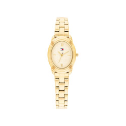 Tommy Hilfiger 1782875 ženski sat Demi Oval Petite Gold Tone Stainless Steel Champagne Dial Edition 22mm