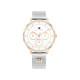Tommy Hilfiger 1782879 ženski sat Tea Multifunkcionalni Silver Stainless Steel Rose Gold Detail Mesh Band White Dial 36mm
