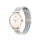 Tommy Hilfiger 1782879 ženski sat Tea Multifunkcionalni Silver Stainless Steel Rose Gold Detail Mesh Band White Dial 36mm