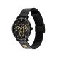 Tommy Hilfiger 1782882 ženski sat Tea Multifunkcionalni Black Stainless Steel Gold Detail Mesh Band Black Dial 36mm