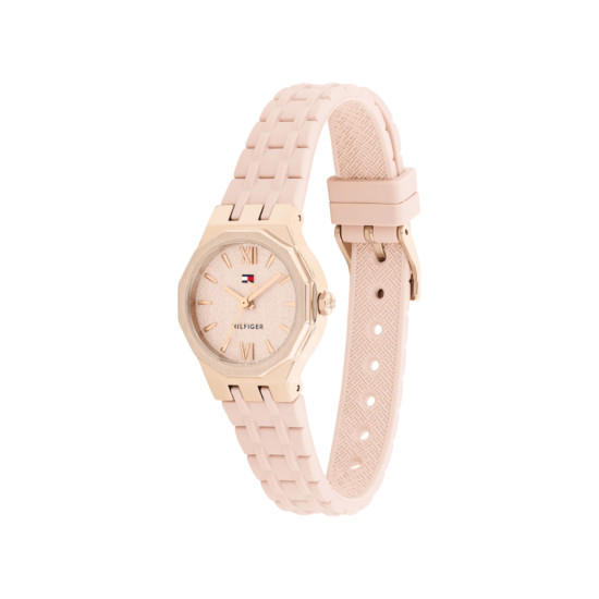 Tommy Hilfiger 1782884 ženski sat MACKENZIE Mini Blush Silicone Rose Gold Glitter Dial 25mm