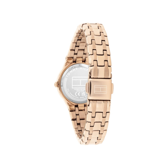 Tommy Hilfiger 1782887 ženski sat MACKENZIE Mini Rose Gold Tone Stainless Steel Monochromatic Look Glitter Dial 25mm