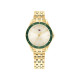 Tommy Hilfiger 1782892 ženski sat Jade Gold Tone Stainless Steel Green Detail Champagne Dial Edition Sunray effect 30mm