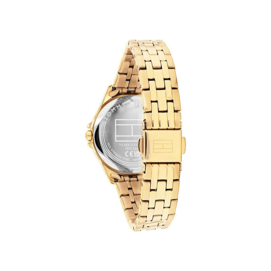 Tommy Hilfiger 1782892 ženski sat Jade Gold Tone Stainless Steel Green Detail Champagne Dial Edition Sunray effect 30mm