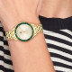 Tommy Hilfiger 1782892 ženski sat Jade Gold Tone Stainless Steel Green Detail Champagne Dial Edition Sunray effect 30mm