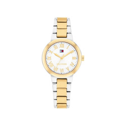 Tommy Hilfiger 1782903 ženski sat Becca Two Tone Silver Gold Stainless Steel Roman Numerals White Dial 28mm
