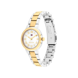 Tommy Hilfiger 1782903 ženski sat Becca Two Tone Silver Gold Stainless Steel Roman Numerals White Dial 28mm